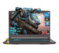 MSI Laptop delgada para juegos de 15.6 pulgadas FHD IPS 144Hz Intel Octa-core i5-13420H (Beats i7-11800H) 64GB RAM 1TB SSD GeForce RTX 4050 retroiluminado USB-C Win11Pro con hub ICP