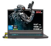 MSI Laptop delgada para juegos de 15.6 pulgadas FHD IPS 144Hz Intel Octa-core i5-13420H (Beats i7-12650H) 16GB RAM 512GB SSD GeForce RTX 4060 retroiluminada USB-C Win11 con hub ICP