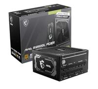 MSI mag 1250GL PCIE 5 Fuente de alimentación para Juegos - ATX 3.1 y PCIE 5.1 Ready - Full Modular - 80 Plus Gold Certified 1250W - Tamaño Compacto - ATX PSU - Garantía de 10 años