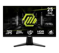 MSI MAG 255F E20, 24.5 pulgadas FHD 1920 x 1080 Monitor para juegos - 200Hz, 0.5ms, HDR listo, AMD FreeSync Premium, cuidado de los ojos, visión AI, HDMI 2.0b, DP 1.2a, sin marco, inclinación