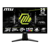 MSI mag 255XF Monitor FHD Gaming de 24,5", Panel IPS rápido de 1920 x 1080, 300 Hz / 0,5 ms (GtG, mín.) sRGB del 120%, Diseño sin Marcos, Preparado para HDR, DisplayPort 1.4a, HDMI, Negro