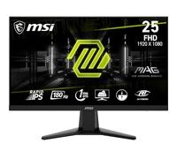 MSI mag 256F Monitor Gaming Plano de 24,5" FHD, Panel IPS rápido de 1920 x 1080, 180 Hz / 1 ms, sRGB del 127%, diseño sin Marcos, Casual, Preparado para HDR, DisplayPort 1.2a,HDMI CEC
