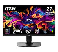MSI MAG 271QP QD-OLED X28 Monitor de juego WQHD 27", panel OLED Quantum Dot 2560 x 1440, 280Hz, 0.03 ms, DisplayHDR True Black 400, HDMI 2.1, DP 1.4a, USB C (15 WPD), inclinación/altura ajustable