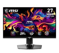 MSI mag 271QPX QD-OLED 26.5 Inch WQHD Monitor Gaming, 2560 x 1440 Quantum Dot OLED Panel, 360Hz / 0.03ms, 99.1% DCI-P3, ΔE≤2, DisplayHDR True Black 400, DP 1.4a, HDMI 2.1, USB Type-C