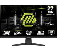 MSI mag 272F - Monitor de Oficina para Juegos, 27 Pulgadas, 1920 x 1080 (FHD), 200 Hz, sincronización adaptativa, Listo para HDR, HDMI, Puerto VGA, Montaje VESA, inclinación, Bisel Delgado de 4 Lados
