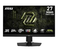 MSI mag 272QPF E20 Monitor Gaming de 27", 2560 x 1440, WQHD Rapid IPS, 200 Hz, 0,5 ms, DisplayHDR 400, Compatible con G-Sync, AMD FreeSync Premium, protección Ocular, visión AI