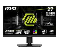 MSI mag 272URDF E16 Monitor Gaming, 27-Inch, 4K UHD, 3840x2160, Rapid IPS, 0.5ms, DisplayHDR 400, Eye Care, AI Vision, Dual-Mode, HDMI 2.1, DP 1.4a, Tilt/Height Adjustable, Negro