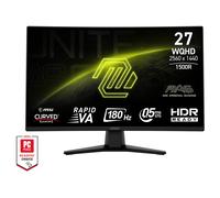 MSI MAG 274CQFDE 68,6cm (27") QHD VA Curved Gaming Monitor 16:9 HDMI/DP 180Hz 0,5ms [Energieklasse F] (9S6-3CE31T-014)