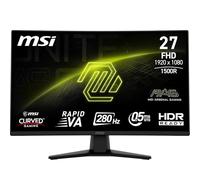 MSI mag 274CXF Monitor Curvo para Juegos FHD de 27 Pulgadas - 1500R 1920 x 1080 Rapid VA Panel, 280 Hz / 0.5ms (GtG, Min.), sincronización adaptativa - DP 1.2a, HDMI 2.0b CEC