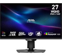 MSI mag 274QPF X30MV Monitor de Juego 27" 2560x1440 (QHD), 300Hz, sincronización adaptativa, HDMI, DisplayPort, Montaje VESA, inclinación, Altura Ajustable, Altavoz, 0,5 ms, Negro