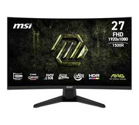 MSI mag 275CF X24 de 27" Monitor Gaming FHD 1500R, 1920 x 1080 Rapid VA, 240 Hz, 0,5 ms, Compatible con HDR, Eye-Care, HDMI 2.0b, DP 1.2a, sin Marco, inclinación Ajustable, Montaje Vesa, Negro