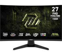 MSI mag 275CF X24 - Monitor para Juegos de 27 Pulgadas, 1920 x 1080 (FHD), 240 Hz, sincronización Adaptable, Compatible con HDR, HDMI, Puerto VGA, Montaje VESA, inclinable, Marco Delgado en 4 Lados