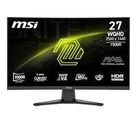MSI mag 275CQF E18, 27 Pulgadas, WQHD,2560x1440, 1500R, Monitor Gaming, Rapid VA, 180Hz, 0.5ms, HDR Ready, Eye Care, HDMI 2.0b,DP 1.4a, Sin Marcos, Inclinación Ajustable, Soporte Vesa, Negro