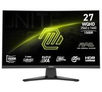 MSI MAG 275CQFDE E18 Rapid VA WQHD Gaming Display 68,6 cm (27") - WQHD (2560 x 1440 Pixel), 0,5 ms, 180Hz, HDMI 2.0b, DisplayPort 1.4a [Energieklasse F] (9S6-3CE91H-002)