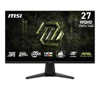 MSI mag 275QFA E20 Monitor Gaming 27",2560 x 1440,WQHD Rapid IPS,200Hz,0,5ms,Compatible con HDR,Compatible con G-Sync, AMD FreeSync Premium, protección Ocular,visión con IA, HDMI 2.0b,DP 1.4a,Negro