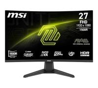MSI mag 276CF E20 - Pantalla para Juegos Curvada FHD de 27" - Lalle Rapid VA 1920 x 1080 1500R, 200Hz, 0,5 ms, HDR Ready, HDMI 2.0b, DP 1.2a, sin Borde, inclinable, Compatible con VESA, Negro