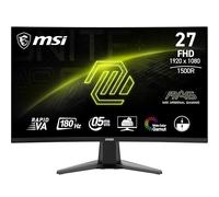 MSI mag 27C6F Monitor Curvo Gaming FHD de 27", 1500R 1920 x 1080 Panel VA rápido, 180 Hz / 0,5 ms (GtG, mín.), Sincronización adaptativa, DP 1.2a, HDMI CEC
