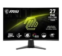 MSI mag 27C6X Monitor Curvo Gaming 27 Pulgadas FHD, 1500R 1920 x 1080 VA Panel, 250 Hz(OC) / 1ms, Adaptive-Sync, DP 1.2a, HDMI CEC