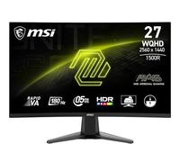 MSI mag 27CQ6FDE - Monitor de Juego Curvo WQHD 27" - 1500R 2560x1440 Rapid VA Panel 180Hz / 0.5ms (GtG, min.), Adaptive-Sync - DP 1.4a, HDMI 2.0b CEC