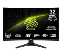 MSI MAG 321CQFDE E18 - LED-Monitor - gebogen - 81.3 cm (32") (31.5" sichtbar) - 2560 x 1440 WQHD @ 180 Hz - Rapid VA - 300 cd/m? - 3000:1 - 0.5 ms - 2xHDMI, DisplayPort (9S6-3DE04T-002)