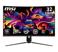 MSI MAG 321CUPDE QD-OLED - Pantalla de juego curvada UHD 32" - 1700R, 3840x2160 Quantum Dot OLED Panel, 165Hz / 0.03ms, 99% DCI-P3, Delta E≤2, DisplayHDR True Black 400, DP 1. 4a, HDMI 2.1, USB Type-C