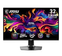 MSI mag 321UPX QD-OLED Monitor Gaming, 31,5" 4K UHD, 3840 x 2160 Quantum Dot OLED Panel, 240Hz / 0.03ms, 99% DCI-P3, ΔE≤2, DisplayHDR True Black 400, DP 1.4a, HDMI 2.1, USB Type-C