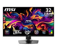 MSI mag 322UPA QD-OLED E16 Monitor Gaming 32" y 4K UHD, Panel OLED de 3840 x 2160, 165 Hz, 0,03 ms, DisplayHDR True Black 400, AMD FreeSync Premium, Compatible con G-Sync, HDMI 2.1, DP 1.4a, Negro