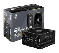 MSI mag A1000GLS PCIE5 - Fuente de alimentación para Videojuegos compacta Totalmente Modular (1000 W, 80+ Gold, ATX 3.1 y PCIe 5.1 Ready, Cable Nativo Bicolor, 12 V, 2 x 6 x 6, bajo Ruido, Cable