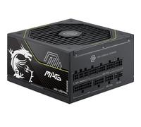 MSI mag A1200PLS PCIE5 - Fuente de alimentación para PC, GPU Safeguard, Condensador Principal 105°C, Fan Safeguard, 1200W, 80 Plus Platinum, ATX 3.1, Conector Nativo 12V-2x6, Cables en Relieve