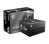 MSI mag A750GL PCIE5 - Fuente de alimentación, 750W, 80 Plus Gold, Totalmente Modular, ATX 3.0, Soporte GPU PCIe 5.0, Ventilador FDB de 120mm, Full-Bridge LLC, Cables Planos Negros,7 años de garantía
