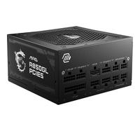 MSI MAG A850GL PCIE5 - Fuente de Alimentación, 850W, 80 Plus Gold, Totalmente Modular, ATX 3.0, Soporte GPU PCIe 5.0, Ventilador FDB de 120mm, Full-Bridge LLC, Cables Planos Negros - 7 Años de Garantí