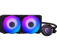 MSI mag CORELIQUID 280R V2 AIO - Enfriador líquido para CPU - Cabezal de Bloque ARGB Giratorio, Bomba de radiador integrada, refrigeración por Agua de Flujo Dividido, Tubo a Prueba de evaporación,