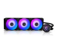 MSI MAG CoreLiquid 360R V2 - Enfriador líquido de CPU AIO ARGB - Diseño de tapa giratoria - Listo para LGA 1700 - Radiador de 360 mm - Ventiladores PWM RGB triples de 120 mm