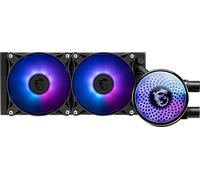 MSI MAG Coreliquid A12 240 - Enfriador líquido de CPU AIO ARGB - Radiador de 240 mm - Listo para LGA 1700 - Doble rodamiento de bola, ventiladores ARGB PWM de 120 mm, cabezal de bloqueo giratorio, LGA