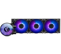 MSI mag Coreliquid A12 360 - AIO ARGB - Enfriador líquido de CPU - Radiador de 360 mm - LGA 1700 Ready - Doble rodamiento de Bola de 120 mm ARGB PWM Ventiladores x3, Cabezal de Bloqueo Giratorio, LGA