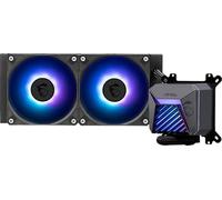 MSI MAG CORELIQUID A15 240 - Enfriador líquido AIO ARGB para CPU - Radiador de 240 mm - Listo para LGA 1851 - Ventiladores duales ARGB PWM de 120 mm, color negro