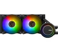 MSI MAG CORELIQUID E240 AIO Cooler Líquido CPU - Placa Fría de Cobre Ampliada, Blockhead ARGB y Ventiladores FDB, Bloque de Agua Cámara-Dual, Compatible Mystic Light-Intel y AMD