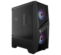 MSI MAG FORGE 100R carcasa de ordenador Midi Tower Negro, Transparente