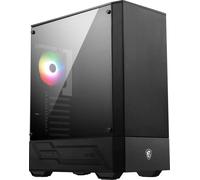 MSI mag Forge 110R MAGFORGE110R - Caja para Torre Media ATX (2 Puertos USB 3.0, 1 Ventilador A-RGB de 120 mm, Color Negro, RGB)