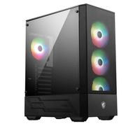 MSI MAG FORGE 112R carcasa de ordenador Midi Tower Negro, Transparente