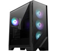 MSI MAG FORGE 320R AIRFLOW carcasa de ordenador Micro Torre Negro, Transparente