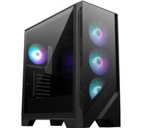 MSI mag Forge 321R Airflow - Caja para PC Media Torre: Compatible con Forma | Compatible con tarjetas gráficas RTX 40, ventiladores ARGB, filtros de polvo magnéticos, cristal templado, placa de control