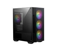 MSI MAG FORGE M100A carcasa de ordenador Micro Torre Negro, Transparente