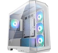 MSI mag PANO M100R PZ - Caja Micro-ATX Blanca, 3 Ventiladores ARGB de 120 mm y 1 Ventilador ARGB de 120 mm, Soporte para GPU, Filtro Antipolvo, Espacio para gestión de Cables de 33 mm, USB Tipo C