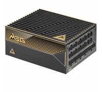 MSI Meg Ai1600T PCIE5 - Fuente de alimentación, 1600W, 80 Plus Titanium, ATX 3.1, PCIe 5.1 GPU Support, Dual-Native 12V-2x6, Cables con Conectores Dual-Color 12V-2x6, ATX PSU, Cable Trenzado