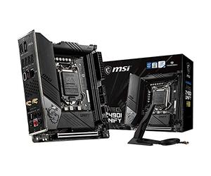 MSI Meg Z490I Unify - Placa Base para Juegos (LGA 1200, Intel 10ª generación, M.2, USB 3.2 Gen 2, DDR4, Wi-Fi 6, SLI, CFX, Gigabit LAN, Thunderbolt 3, Mini-ITX)