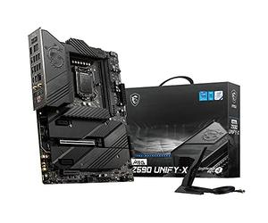 MSI Meg Z590 Unify-X - Placa Base Gaming ATX (Soporta procesadores Intel Core 11th Gen, LGA 1200-16+2+1 Phase 90A SPS, DDR4 Boost (5600 MHz/OC), 1 x PCIe 4.0 x 16, 4 x M.2 Gen 4/3 x4, Wi-Fi 6E)