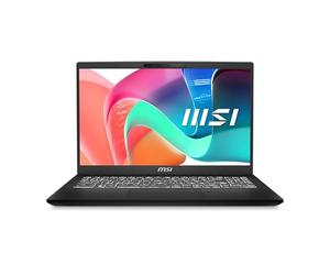 MSI Modern 15 H C2RMG-282UK Intel Core 5 210H Computer portatile 39,6 cm [15.6] Full HD 16 GB DDR4-SDRAM 512 GB SSD Wi-Fi 6E [802.11ax] Windows 11 Home Nero (MSI Modern 15 H 38.1 cm [15] Notebook - I