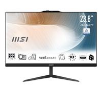 MSI Modern AM242 12M-1244IT AIO Desktop - Ordenador de sobremesa (23,8 pulgadas, IPS, Intel Core i5-1235U, 1920 x 1080 (FHD), 14 ms, 8 GB (DDR4 SDRAM), SSD 512 GB, incluye teclado y ratón, cámara web