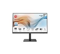 MSI Modern MD271QP - Monitor Business WQHD 27” - Panel IPS 2560 x 1440, 75Hz, Características Pro Confort Visual, Soporte Ajustable 4 Posiciones, Montaje VESA, Puertos USB Tipo C, DP y HDMI - Negro